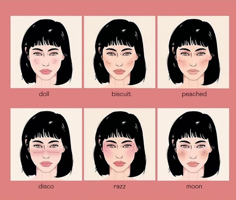 Stamp Liquid Blush Stamp Blush with Heart Shaped Applicator Natural Long Lasting Blush, Light and Airy Makeup for Women (1)