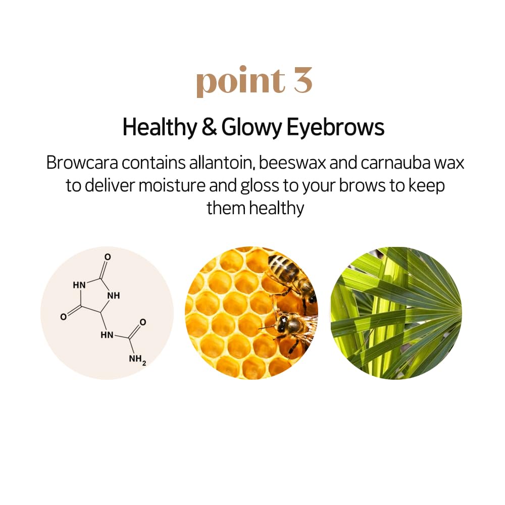 ETUDE Color My Brows, Brow Mascara, 3D Natural Coloring, Beeswax & Carnauba Wax, Moisturizing Brow Care, Eyebrow tint, Soft Gel Texture, Korean Makeup, Beauty, Rich Brown (0.152 Fl Oz)