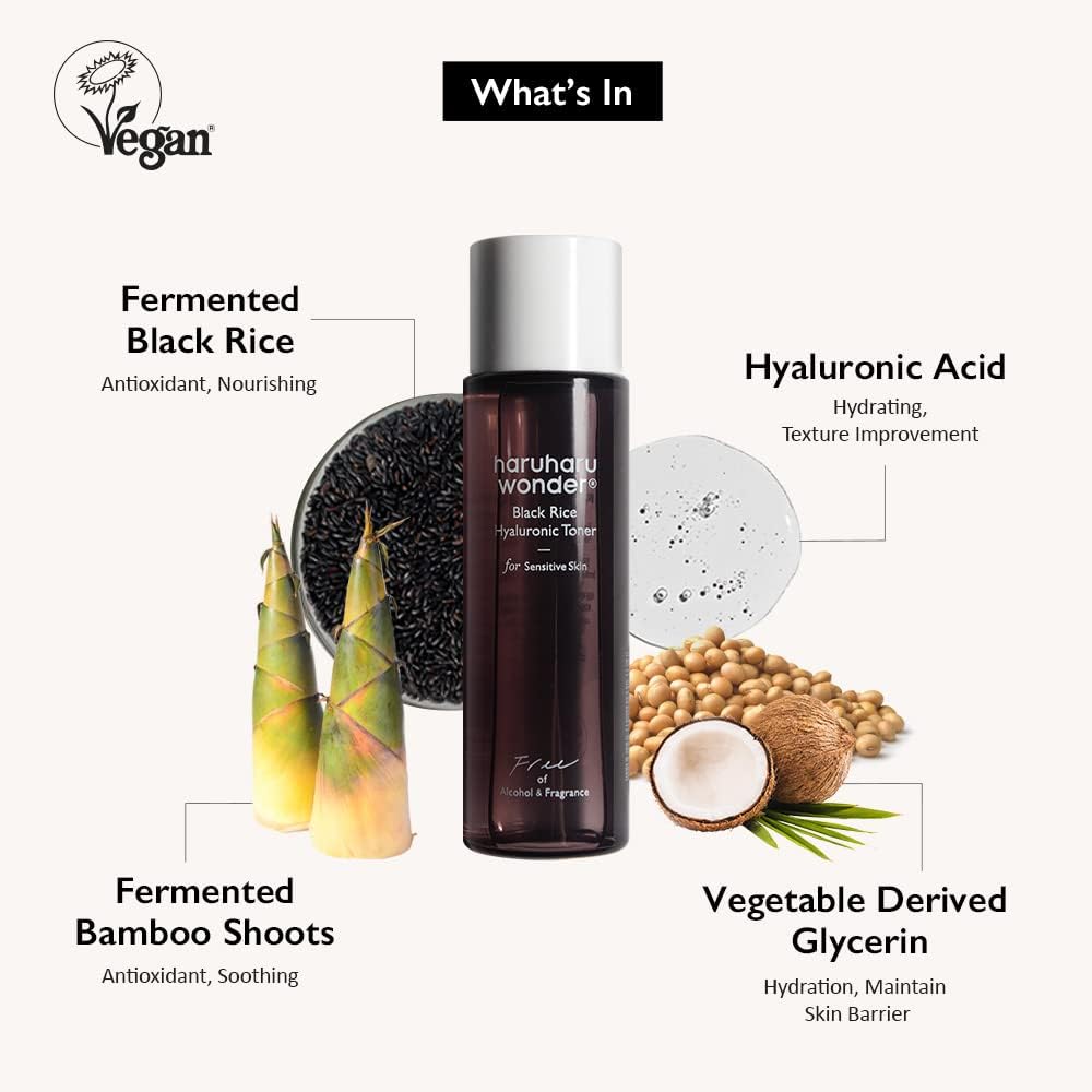 Haruharu Wonder Vegan Well-Aging Collection, Gift Box for Special Day, Suitable for All Skin Types