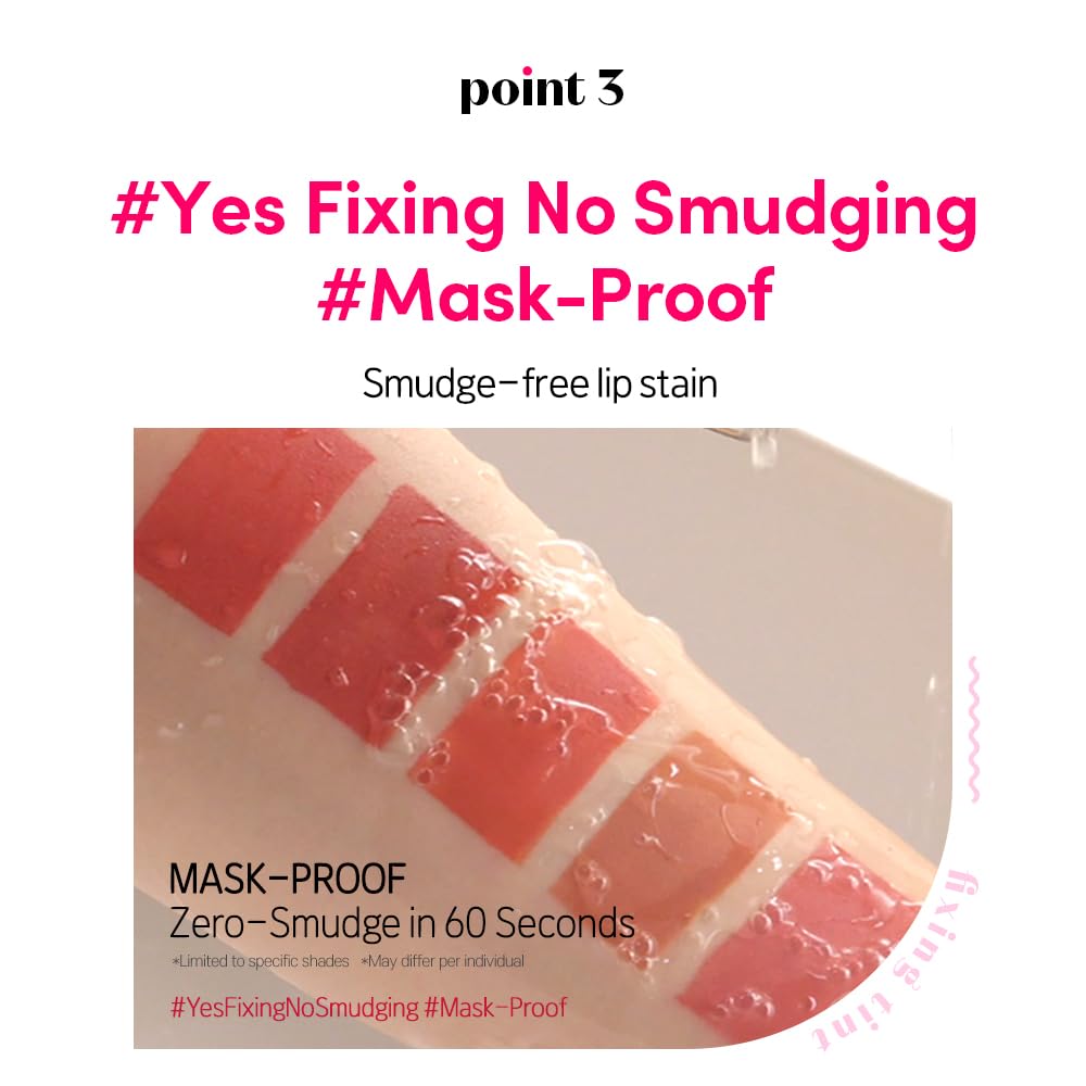 ETUDE Fixing Tint #01 Analog Rose (4g) | Long Lasting High Pigmented Liquid Lipstick | Waterproof Lightweight Matte Finish Lip Stain | Full Coverage | Korean Makeup, Kbeauty