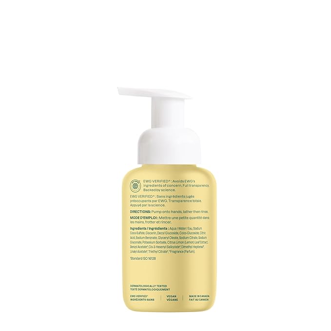 ATTITUDE Foaming Hand Soap, EWG Verified, Plant and Mineral-Based Ingredients, Vegan and Cruelty-free Personal Care Products, Earl Grey & Fresh Cucumber, 10 Fl Oz