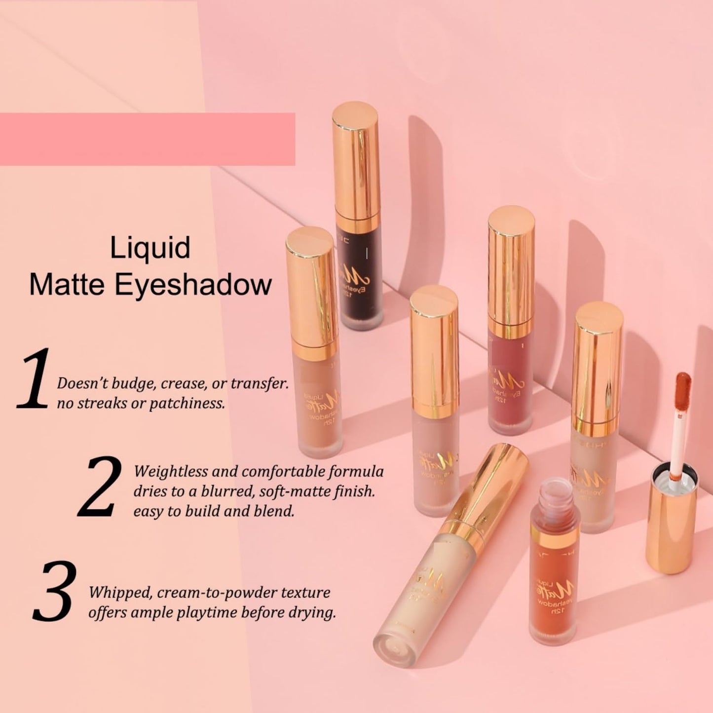 MAEPEOR Matte Liquid Eyeshadow 10 Colors Naked Smooth Creamy Eyeshadow Long Lasting and Waterproof Lightweight Cream Eye Shadow (P10 Eucalyptus)