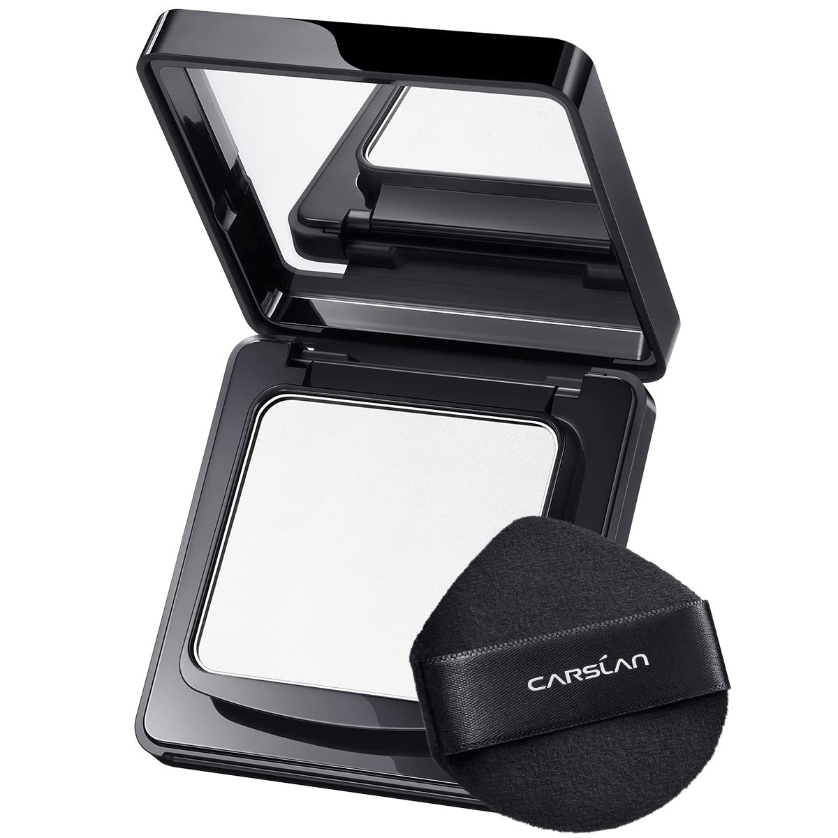 1.0 Soft Focus Pressed Setting Powder + Black Magnet Setting Spray, Longwear Oil Control, Waterproof Combo, All Day Longlasting Makeup Set