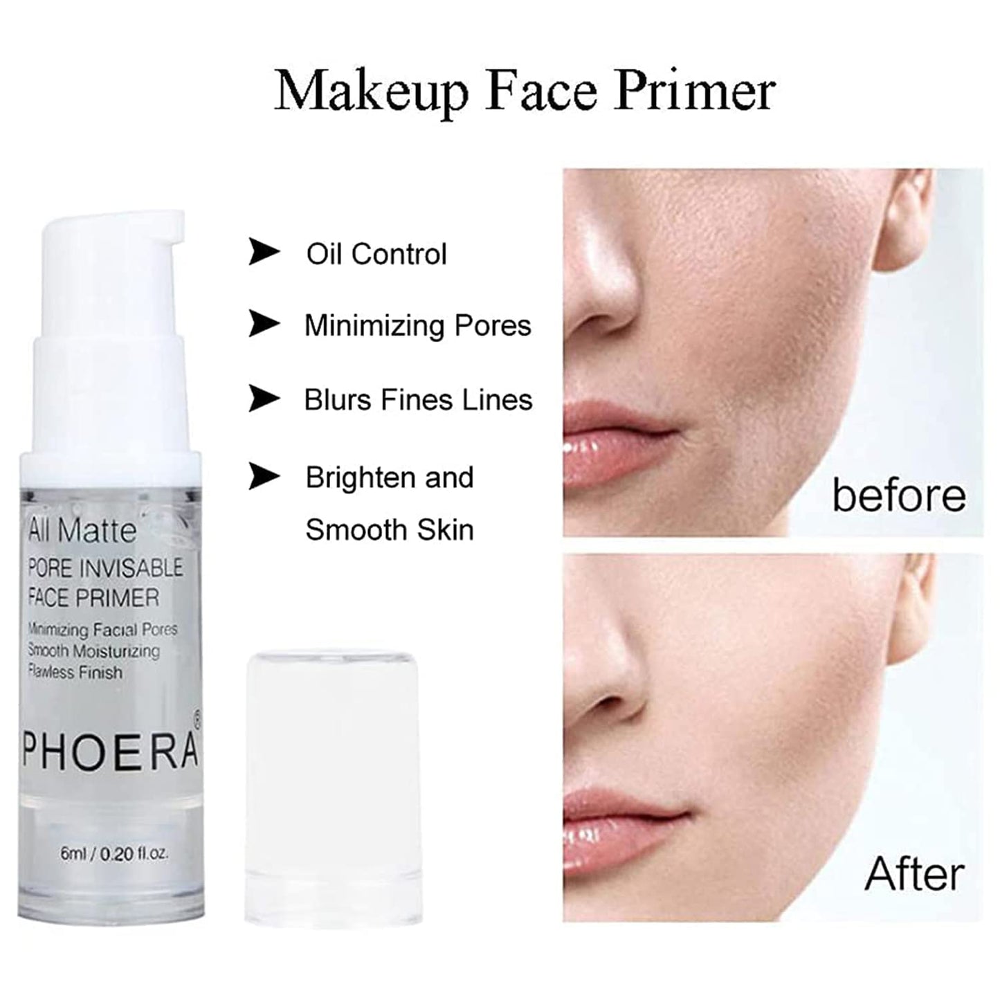 PHOERA Foundation,3 PCS Contour Stick Makeup Kit, Shades with Highlighter Stick, Blush Stick and Bronzer Contour Stick for Sculpt the Cheeks (104+105+Light-Medium Contour/Buff Beige+Sand+#02,#10,#12)