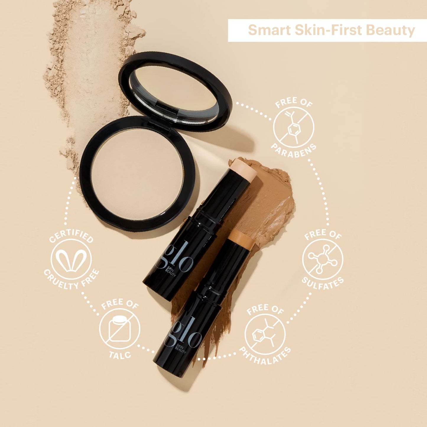 Glo Skin Beauty Cream Blush Stick (Desire) | 3-in-1 Multitasking Long-Wear Cheek, Lips + Lids Stick | Packed with Skincare Benefits