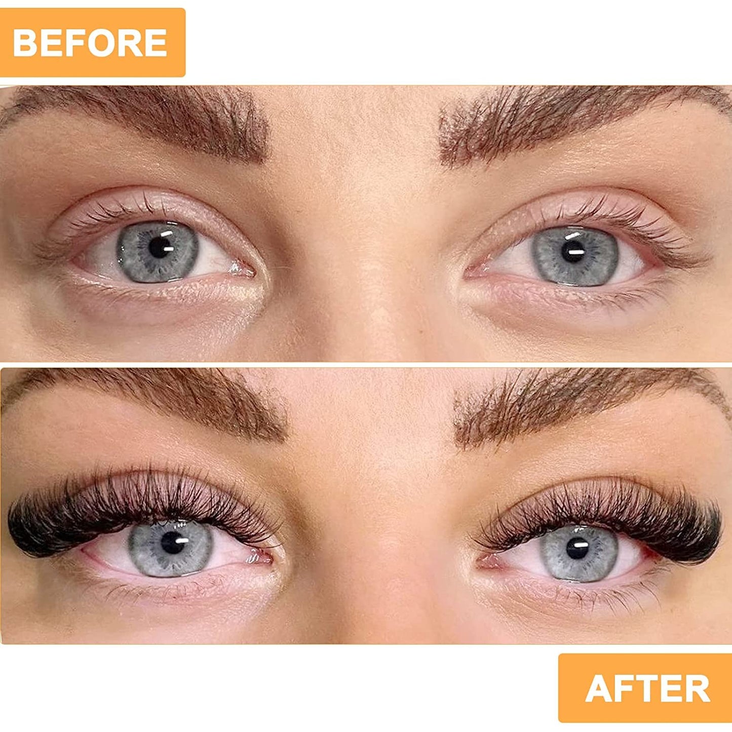 B&Qaugen Lash Clusters 40D-C-15 Individual Lashes 280 Clusters False Eyelash 10D 20D 30D 40D Lash Clusters Extensions Individual Lashes Cluster DIY Eyelash Extensions at Home (40D-C,15MM)