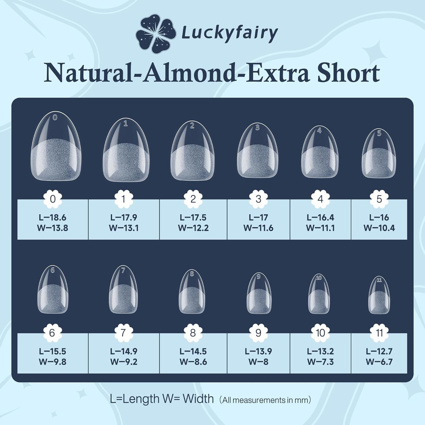 Extra Short Almond Nail Tips, 360pcs Soft Gel Pre-Shaped Acrylic XS Fake Nails, Half Matte Full Cover Clear Press on Flase Nail Tips for Extension Manicure Home DIY 12 Sizes Gelly Tips