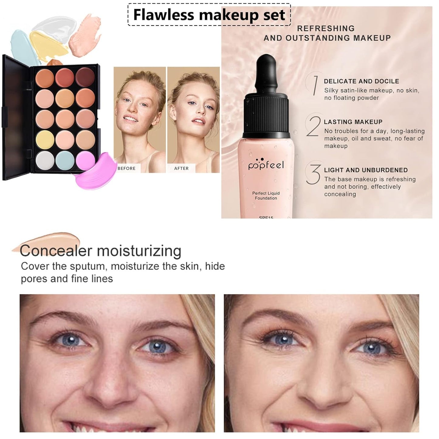 Professional Makeup Kit for Women Full Kit, Makeup Set Cosmetic Make Up Kit with Makeup Bag Include Eyeshadow Palette Makeup Brushes Set Lipstick Lip Gloss Foundation Concealer