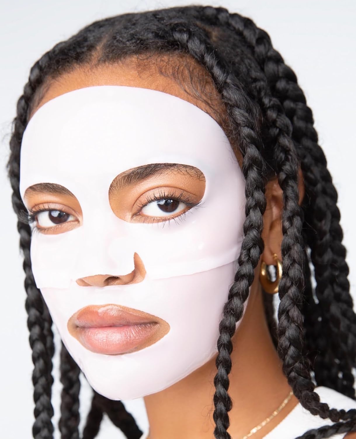 LOOPS DOUBLE TAKE - Glow Hydrogel Face Mask - Calms and Soothes Skin’s Surface - Helps Refine Pores and Brighten for a Flawless Face - Leaves You Glowing and Luminous - For All Skin Types - 1 Pc