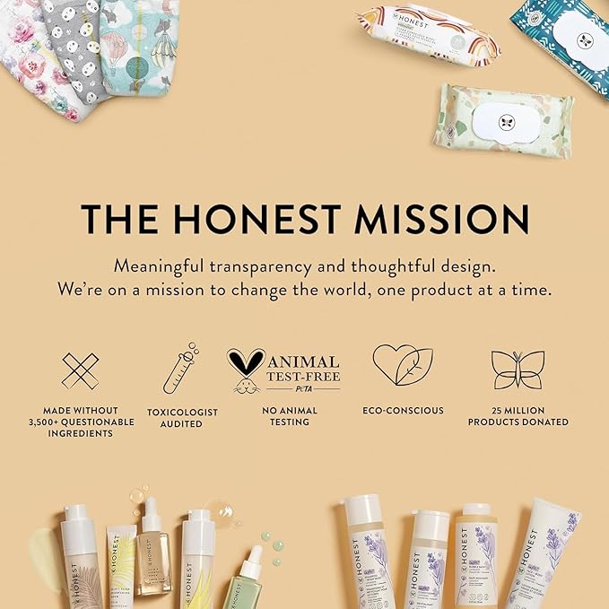 The Honest Company Hydrating Face and Body Lotion, Fast Absorbing, Naturally Derived Hypoallergenic, Citrus Vanilla Refresh, 8.5 fl oz