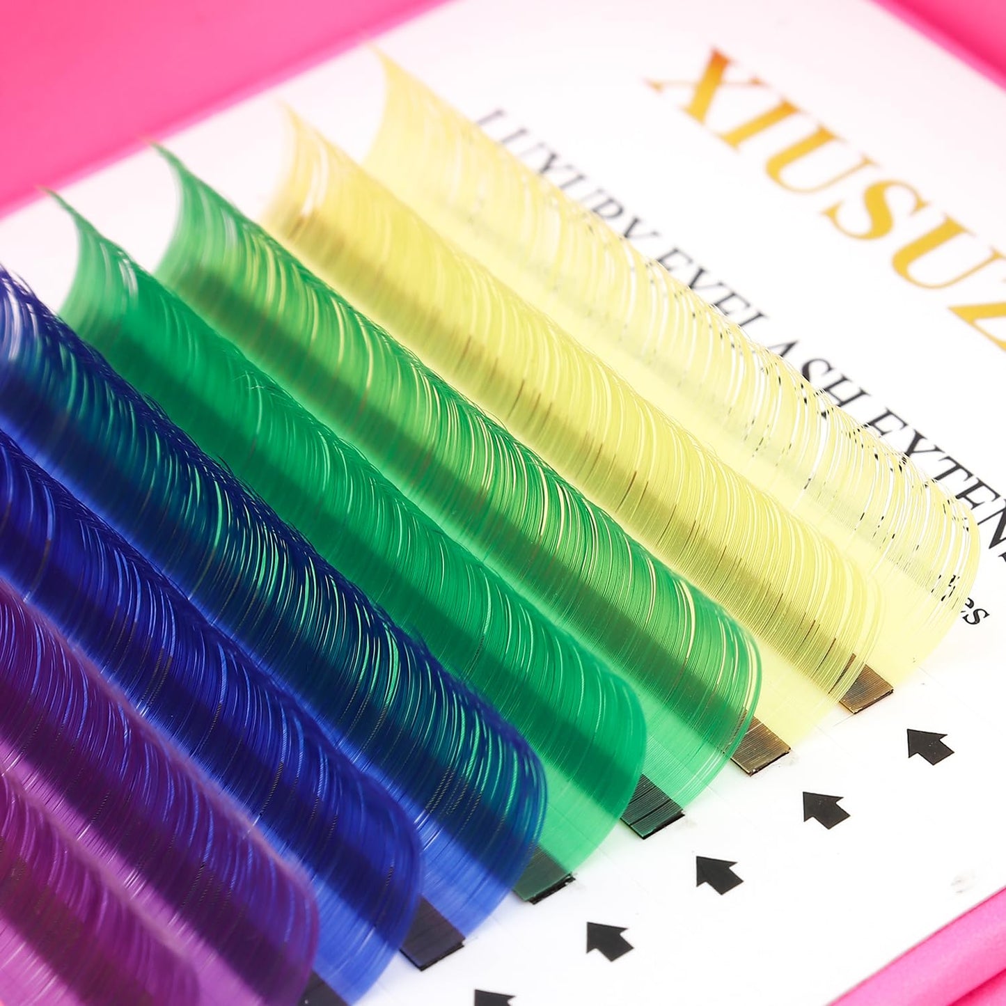 Eyelash Extensions Classic C Curl Lashes 15mm Natural Colored Soft Lashes 0.07 Individual 16 Rows Volume False Eyelashes Professional Use(Colored,0.07-C,15mm)