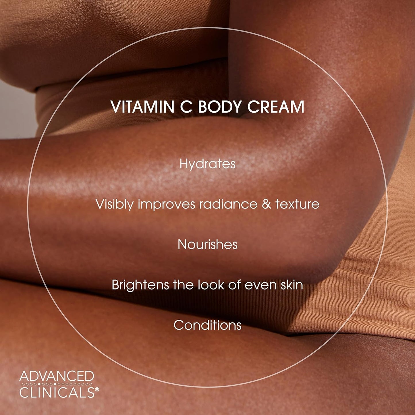 Advanced Clinicals Vitamin C Cream Visibly Brightening Body Lotion | Vitamin C Moisturizer Skin Care Body Cream For Women & Men Helps Visibly Improve Look Of Dark Spots & Uneven Skin Tone, 2-Pack
