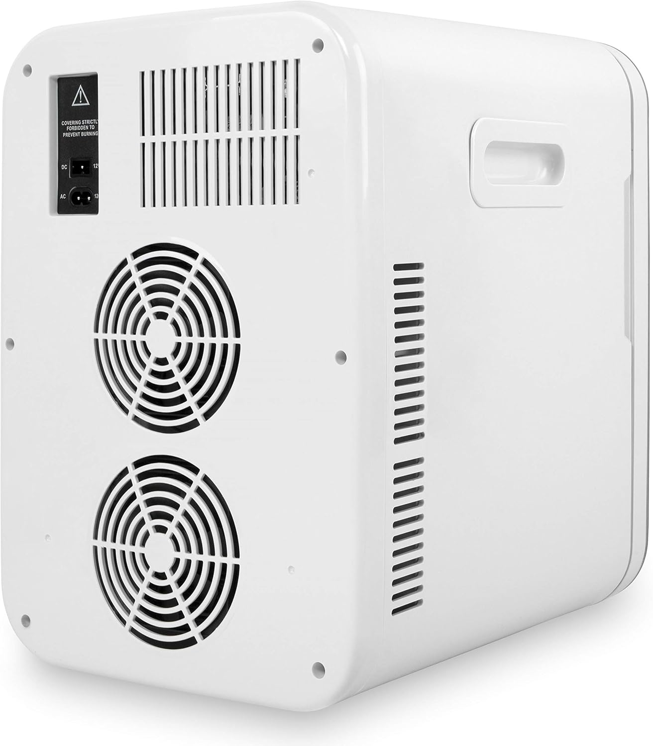 Cooluli 20L Mini Fridge For Bedroom - Car, Office Desk & College Dorm Room Glass Front Digital Temperature Control 12v Small Refrigerator for Food, Drinks, Skin Care, Beauty Breast Milk (Blue)