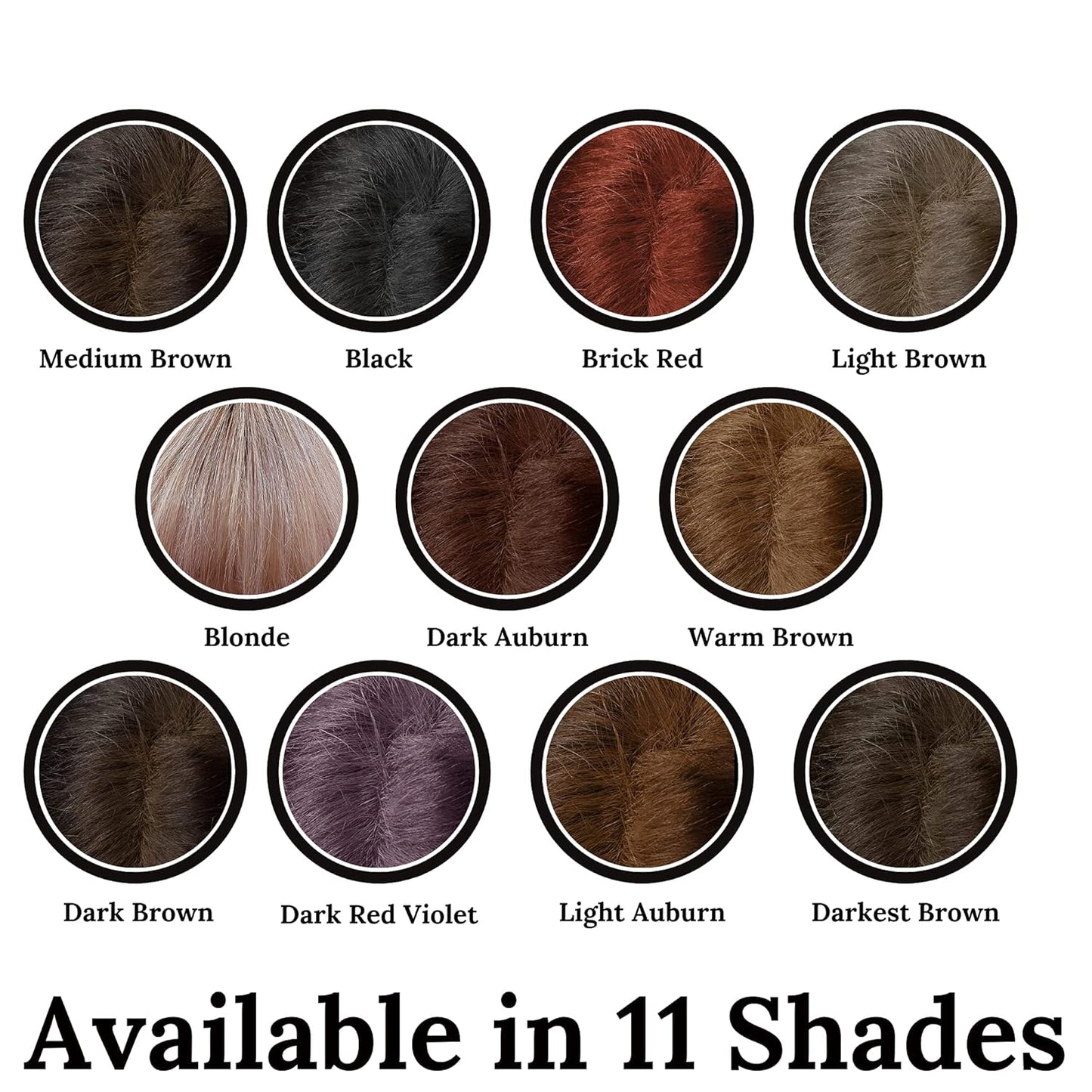 Hair Root Touch Up Powder - Darkest Brown - 11 True-to-Nature Root Concealer Shades - Longer-Lasting, Easy Hairline Shading with Clean Ingredients - With Brush