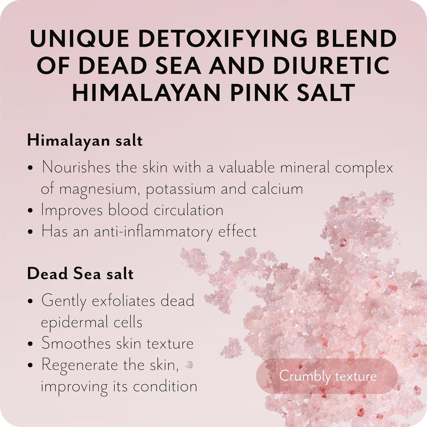 Detox Organic Body Scrub with Himalayan & Sea Salt - Anti Cellulite Nourishing Restores Cleanser Scrubs for Legs, Feet, Hands - Gifts for Women Men, Home Spa Care, Vegan (10.58 Oz, Grapefruit)