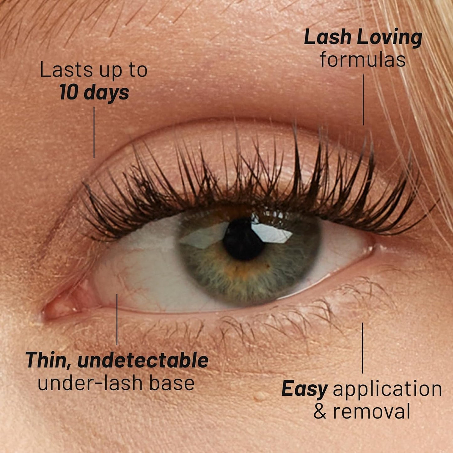 Lilac St - Originals Starter Kit - Includes Natural Faux Eyelash Clusters (10mm & 12mm), Clear Lash Glue, & Lash Applicator - Lightweight & Lifelike - Lasts 10 Days - Cruelty Free, Vegan - 20 Lashes