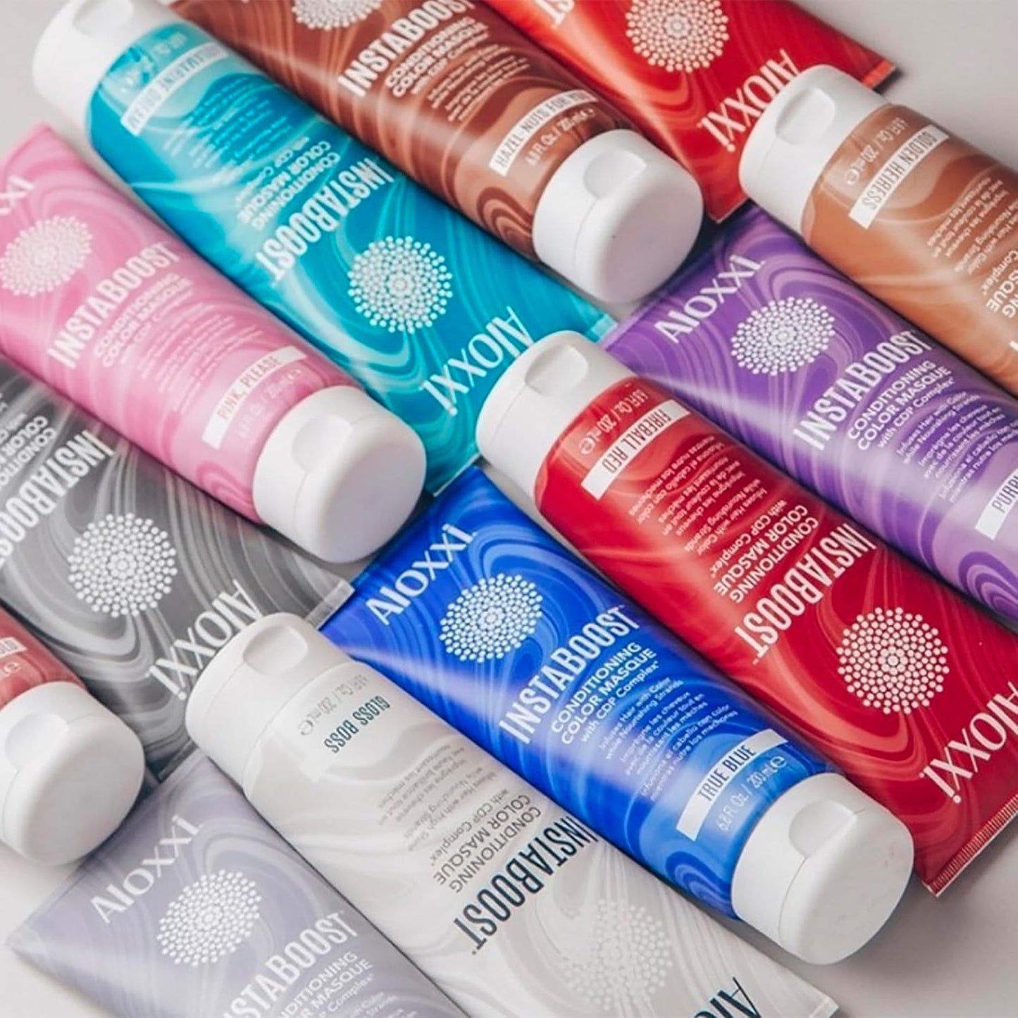 ALOXXI InstaBoost PINK Color Depositing Conditioner Mask – Instant Temporary Hair Color Dye - Hair Color Masque for Deep Conditioning (Pink Please), 6.8 Fl Oz