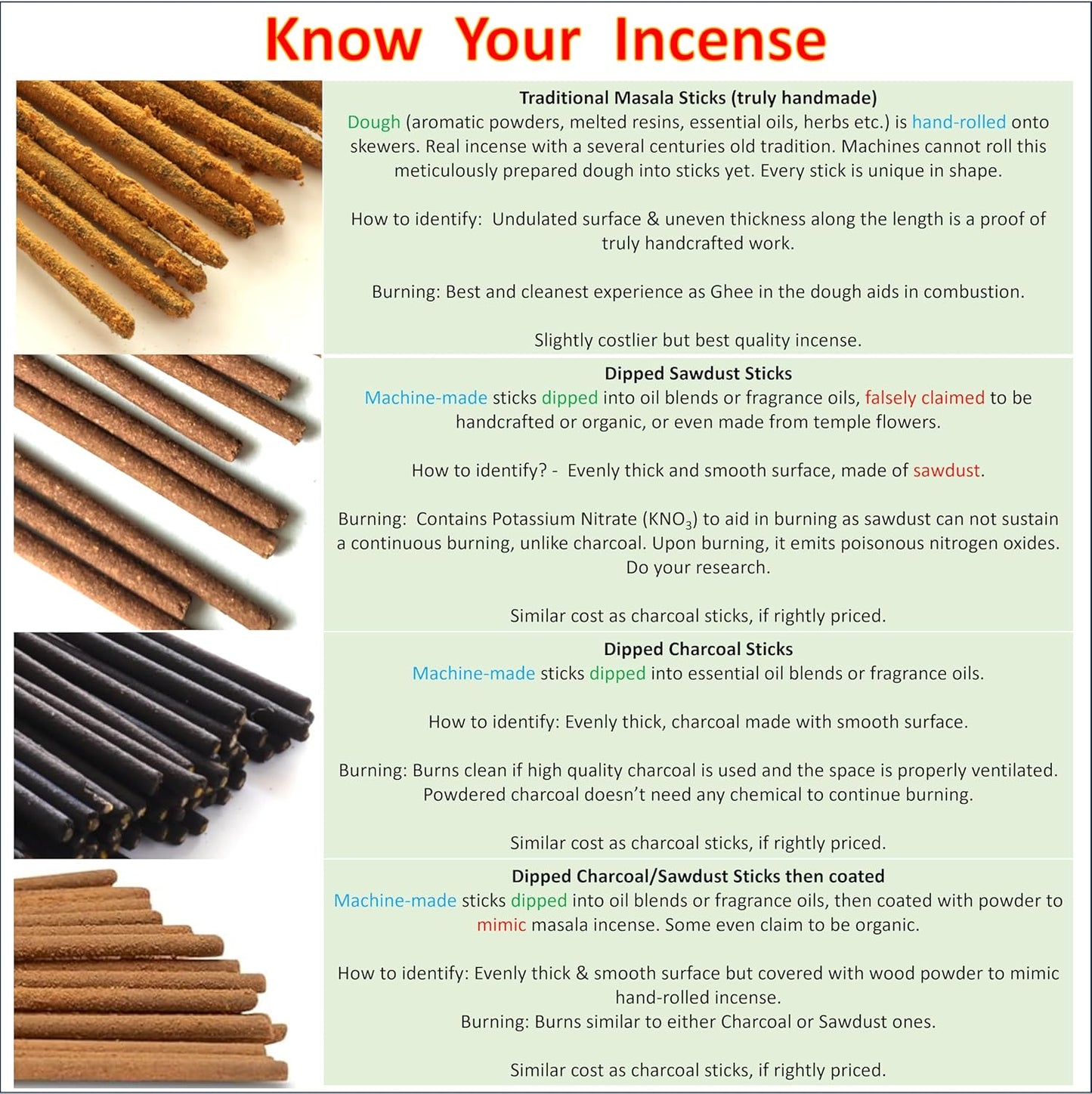 Incense Sticks - Ylang Ylang, Jasmine and Amber Artisan Blend - Hand-Dipped Premium Quality Natural Incense Sticks - 75 Grams - 50+ Sticks - Uplifting, Stress-Relief, Relaxation