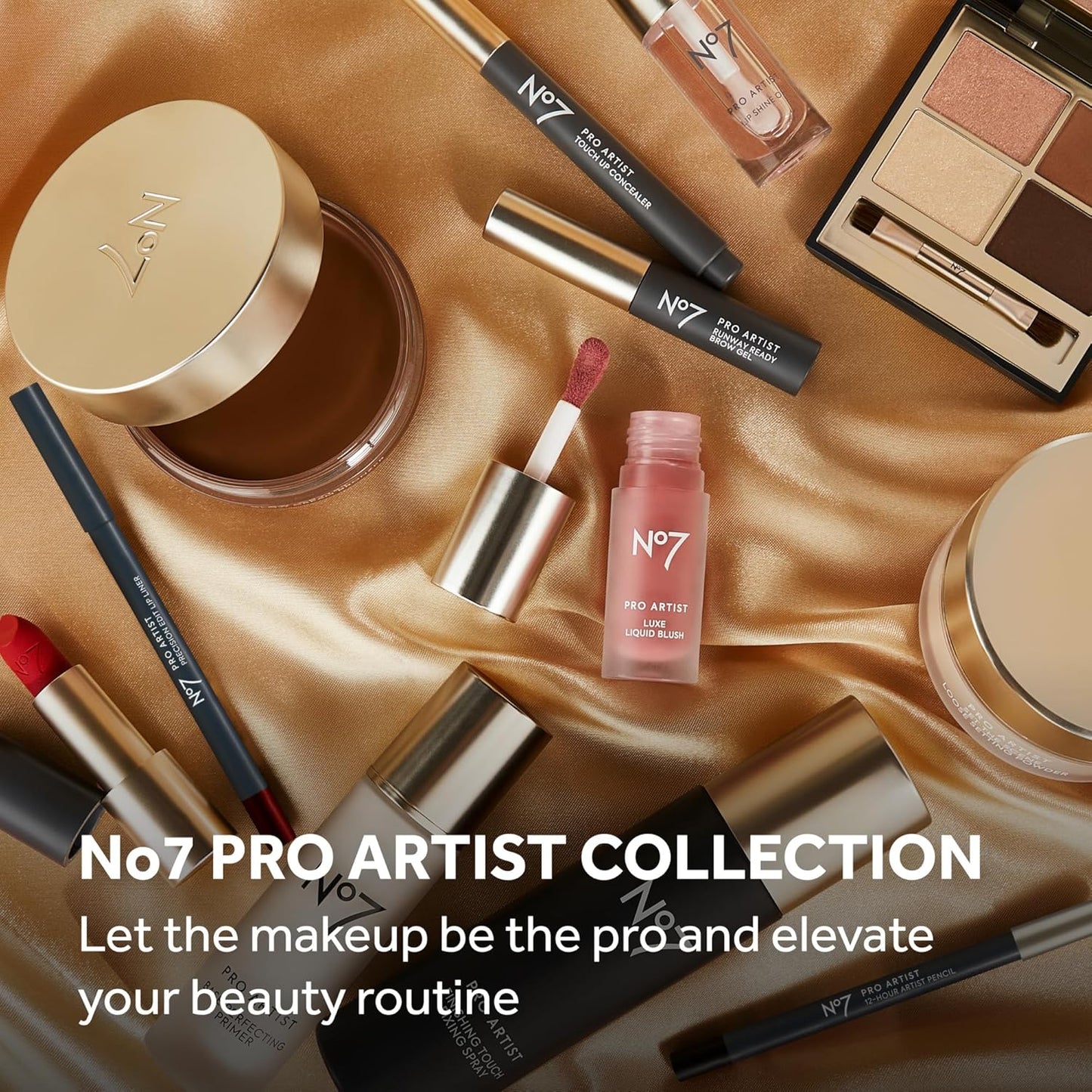No7 Pro Artist Soft Glow Cream Bronzer Makeup - Blendable Bronzer Cream with a Lightweight Formula - Customizable Face Makeup for a Natural, Sun-Kissed Glow - Deep (1.26 Oz)