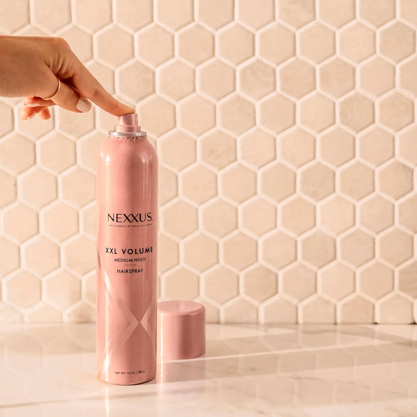 Nexxus Styling Spray XXL Finish Volume Medium Hold Hairspray Powered by STYLEPROTECT Technology 10 oz