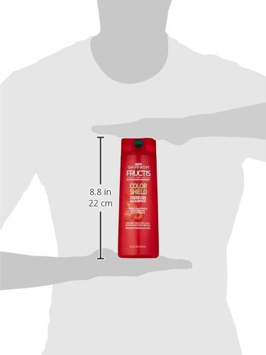 Garnier Fructis Color Shield Shampoo, Fortifying Shampoo for Color Treated Hair, Works on All Types of Hair and Color, Vegan and Paraben Free, 12.5 fl. oz. (Pack of 2)