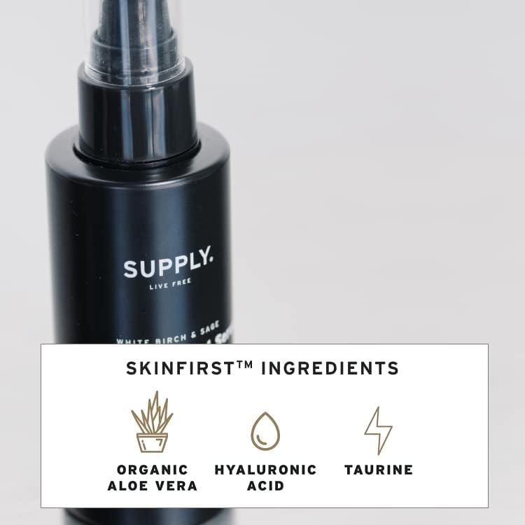 Supply Activating Beard Serum – Plant-Based Ingredients with Biotin & Red Clover Extract to Promote Beard Growth, Revive Follicles & Support a Fuller, Thicker Beard – 2.0oz