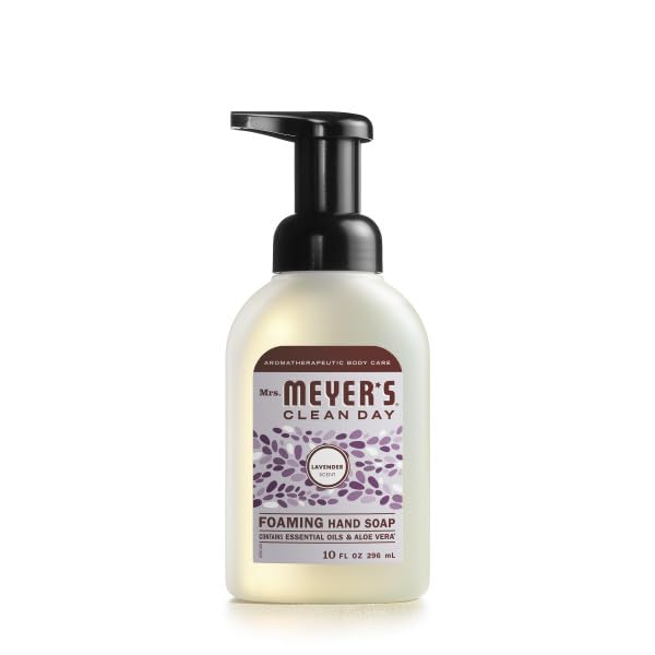 Mrs. MEYER'S CLEAN DAY Foaming Hand Soap 3 Pack Variety Pack, Lavender, Lemon Verbena, Rainwater, 10 Oz Each, 1 CT