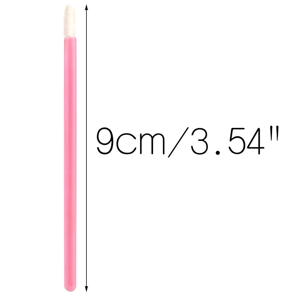 100PCS Lip Gloss Applicators, Disposable Lip Brushes Lip Gloss Applicators Lipstick Gloss Wands Applicator Perfect Makeup Tool Kits (Baby Pink)