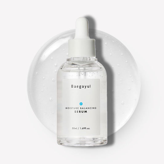 Moisture Balancing Serum - Hydrating & Soothing with Hyaluronic Acid and PHA, Botanical Moisturizer for Sensitive Skin, pH Balanced for Glass Skin, Korean Skincare (1.69fl oz)