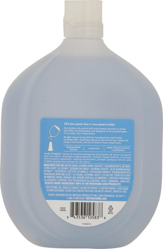 Method Foaming Hand Soap Refill, Sea Minerals, Recyclable Bottle, Biodegradable Formula, 28 oz, (Pack of 2)