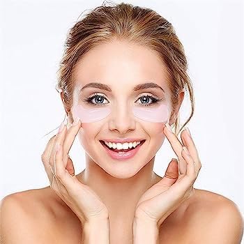 New Lip and Eye Mask 2 Sets, Hydro-Gel Eye Mask For Puffiness, Lip Collagen Plumper, Eye Mask Skincare, Rich Goat Milk (white/white)
