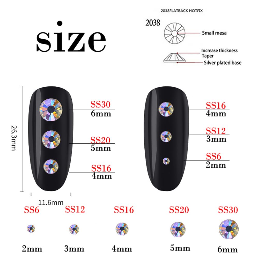 1000 Pieces SS20 5mm Flatback Rhinestones Clear Glass Round Gems Crystals for Nail Art DIY Crafts Clothes Shoes Bags （Pink）
