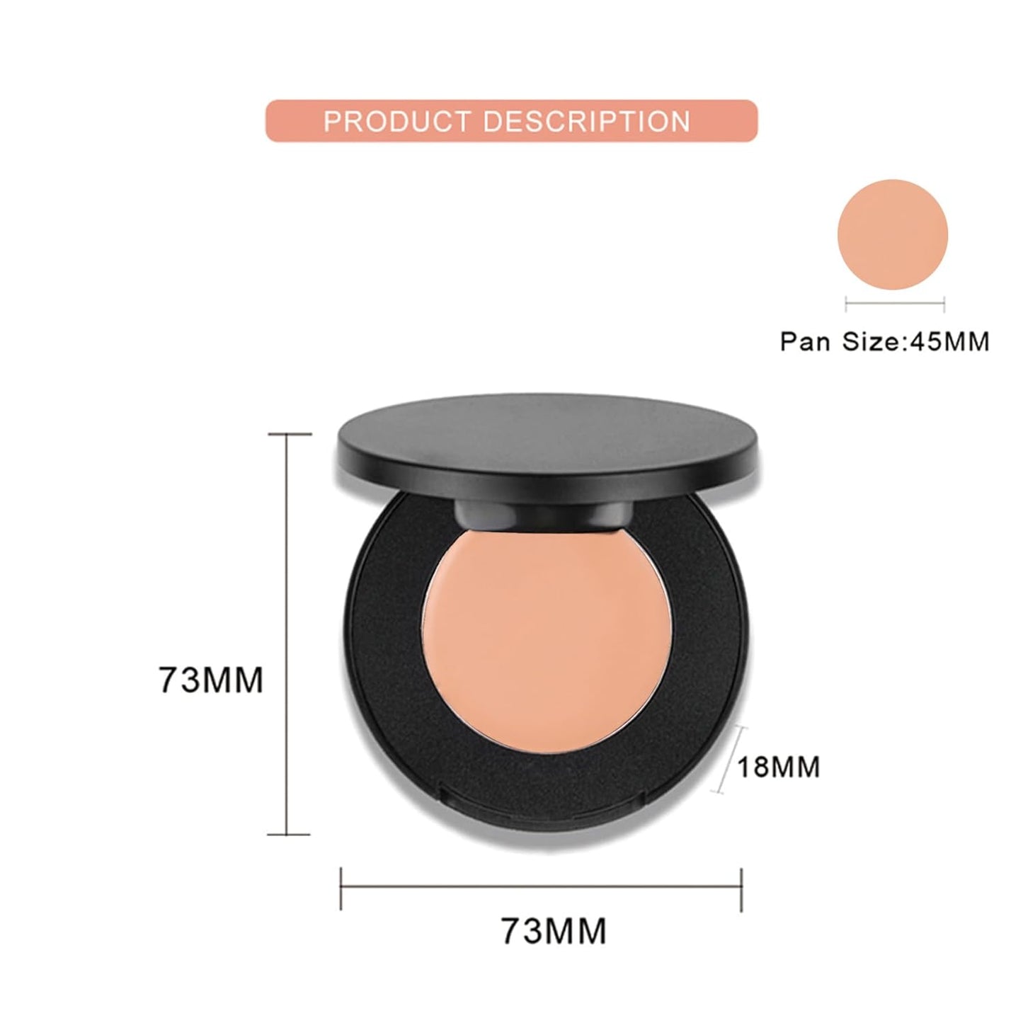 Cream Concealer Corrector Correcting Contour Makeup Set under Eye Concealer Cream Kit for Dark Circles and Blemish 7