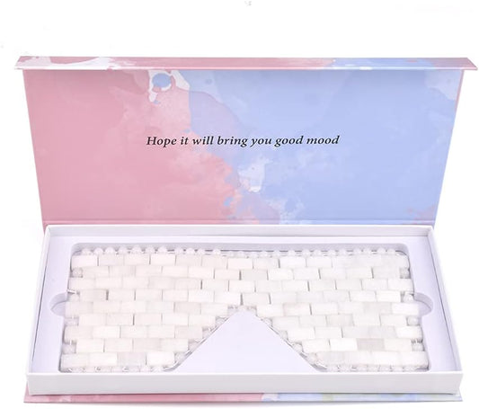 White Jade Eye Mask Cooling Jade Premium Sleep Eye Mask 100% All Natural Soothe Eye Fatigue