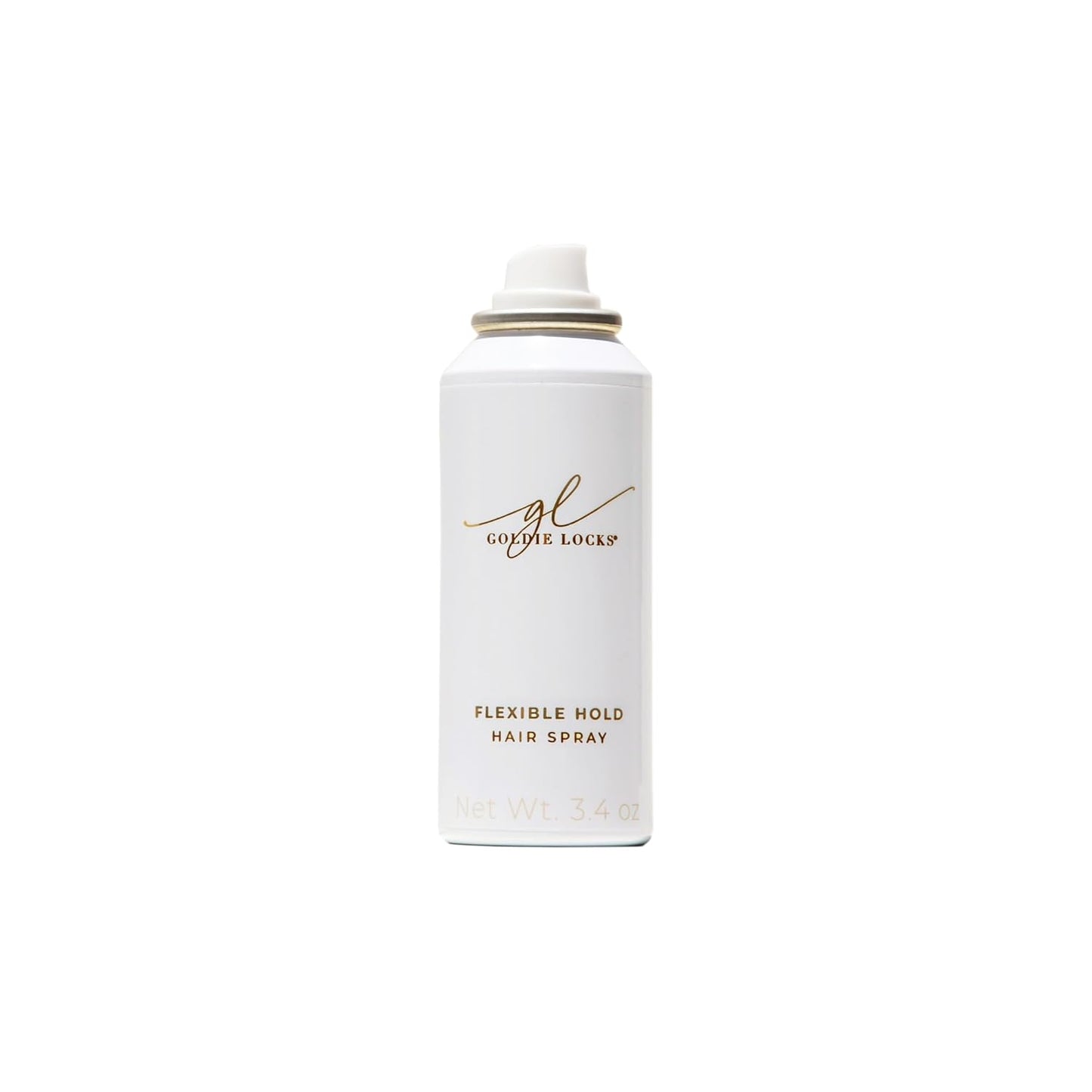 Goldie Locks Travel Size Flexible Hold Hairspray - 3.4 fl oz - Lightweight, All-Day Hold & Brushable Finish - Humidity Resistant - Safe for Extensions & Color-Treated Hair - Protein-Free