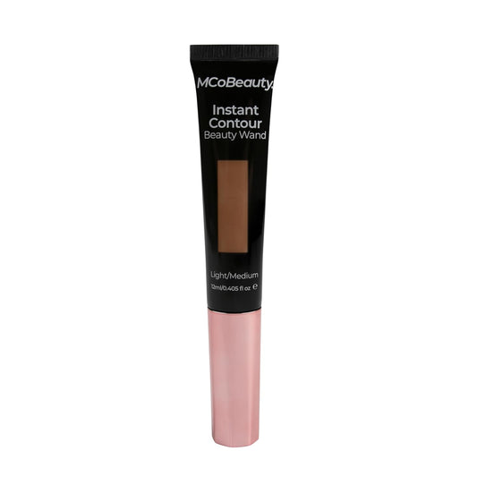 MCoBeauty Instant Contour Beauty Wand, Light/Medium, Sculpt & Define for a Natural Contour, Vegan, Cruelty Free Cosmetics