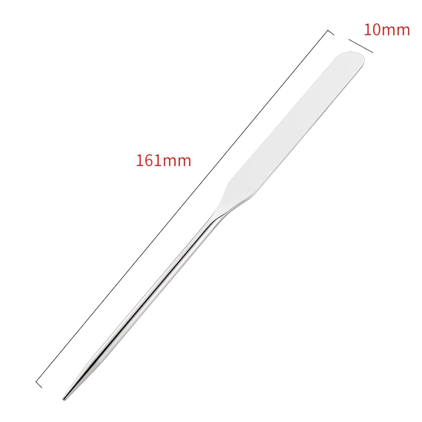 Makeup Spatula Set Stainless Steel, Make Up Tools Mini Mixing Tray with Finger Ring, Makeup Paint Palette, Pack of 3
