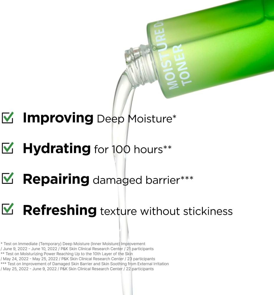 ISOI Moisture Dr. Soothing Toner, Lightweight Hydrating Toner with Tea Tree Ceramide & Hyaluronic Acid for Skin Barrier Support, Korean Skin Care (4.39 fl.oz/130ml)