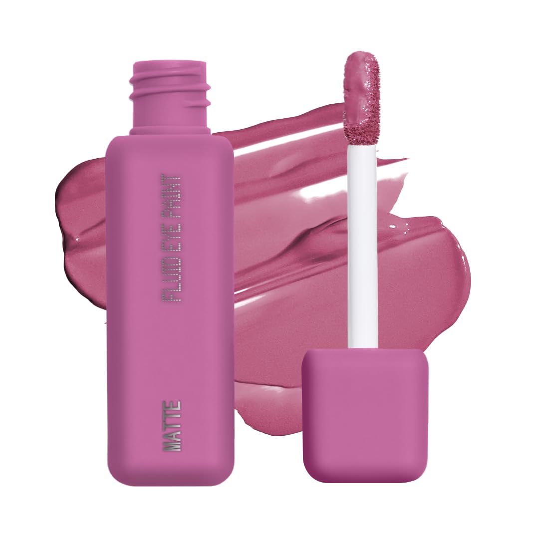 about-face Matte Fluid Eye Paint Dionysus – High-Pigment Liquid Eyeshadow, Long-Lasting, No-Budge Matte Finish, Vegan & Cruelty-Free (Soft Orchid)