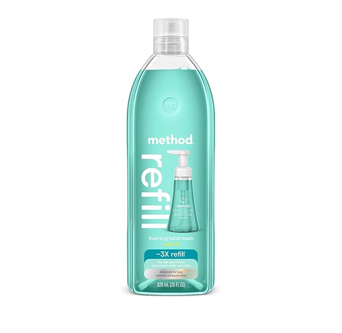 Method Foaming Hand Soap, Refill, Waterfall, 28 oz (Packaging May Vary)