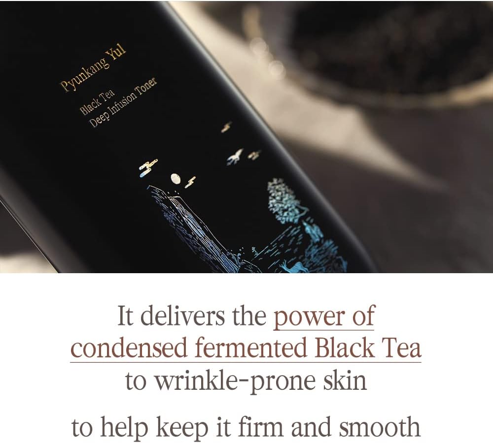 [PKY] Pyunkang Yul Black Tea Deep Infusion Toner for Anti-Aging, Rich Moisture Toner for Fine Line Care & Firmer Facial Skin, Zero-Irritation, Korean Skincare (4.39 Fl. Oz, 130ml)