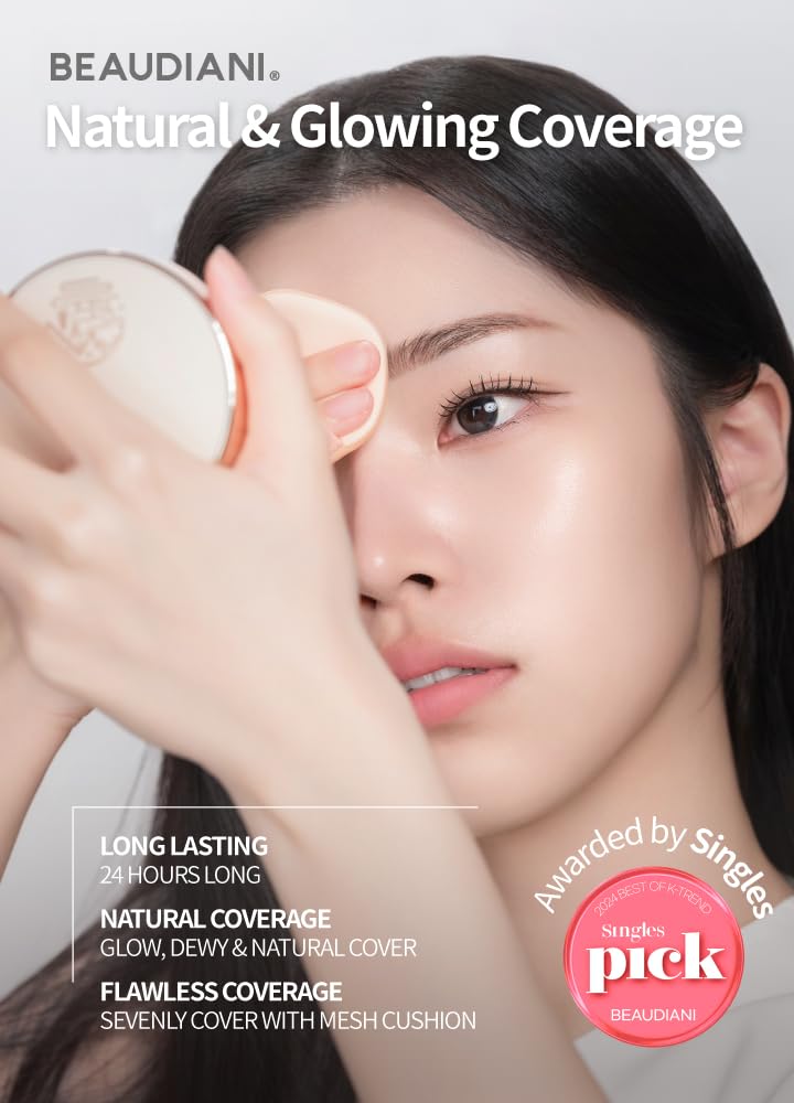 Mesh Tight UP Cushion Refill | Cushion Foundation | Buildable Coverage| Natural Finish | Dewy Glow Make up (02-REFILL Healty and warm neutral undertone (#23))