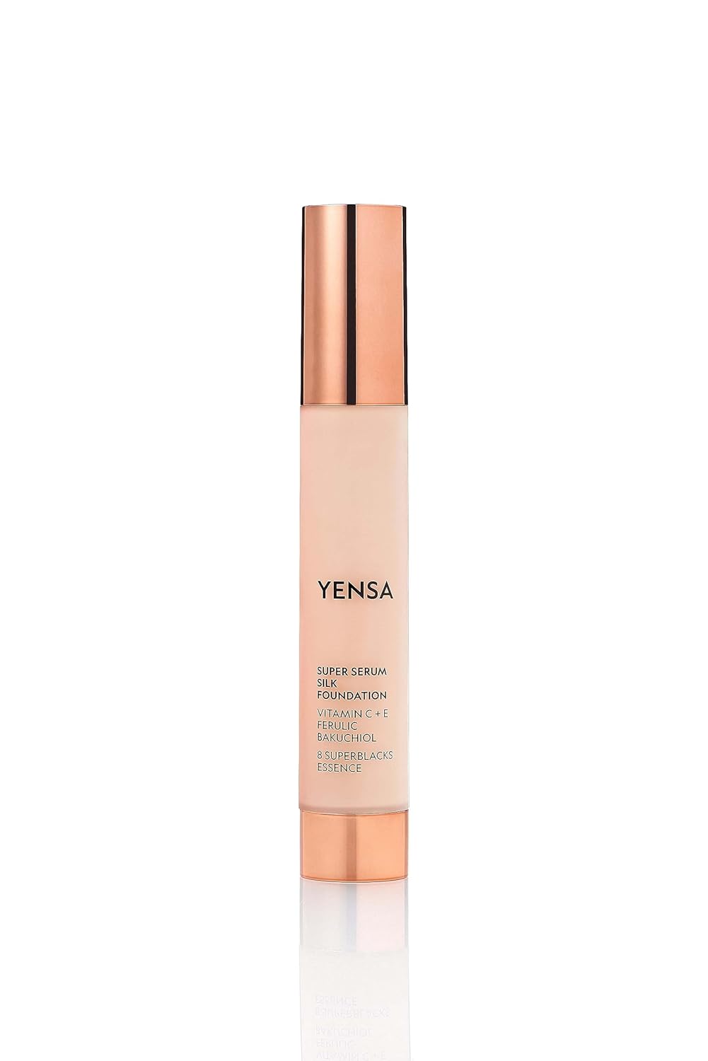 YENSA Super Silk Foundation - Full Coverage, Age-defying complex of Vitamin C, E, Ferulic, and Bakuchiol Oil (Light 1) 1.0 fl oz