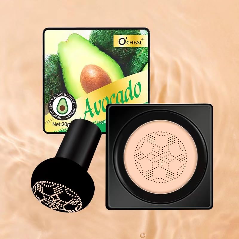 Mushroom Head Air Cushion BB Cream Foundation Cream for Face Makeup Concealer Cushion for Face Comestics Make Up Cushion Compact Ivory
