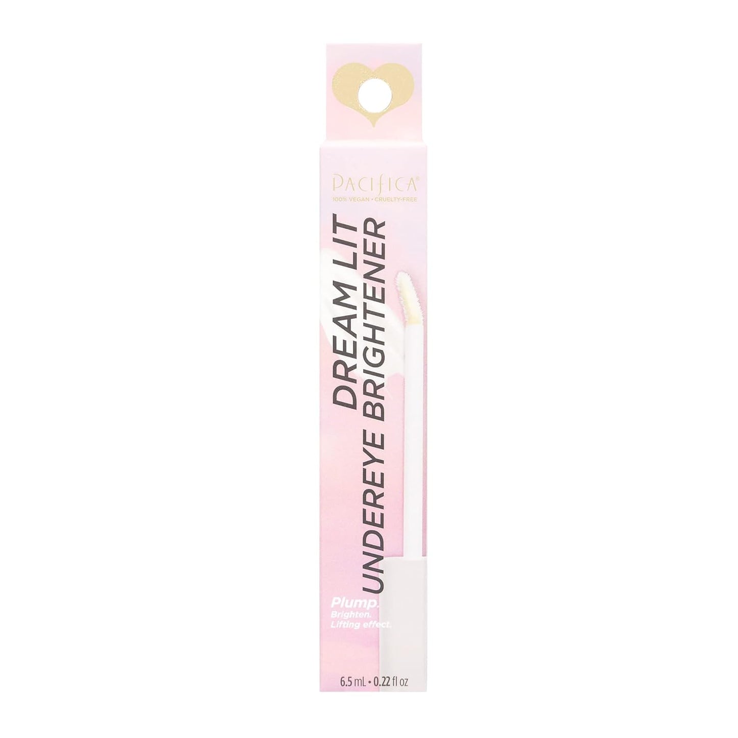 Pacifica Beauty DreamLit Glow Undereye Brightener, Makeup, Vitamin E, Under Eye Treatment, Dark Spot Corrector, Puffiness and Bags Under Eyes, Eye Puffiness Reducer, Vegan Collagen, 0.22 oz (1 Count)
