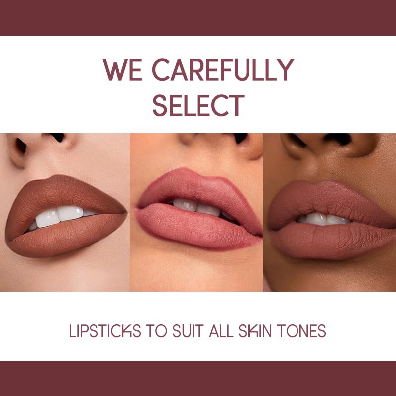 USHAS 2 in 1 Waterproof Lipstick and Lip Liner Combo Set for Women - Long Lasting Matte Pen With Makeup Kit (G3, Pack of 1)