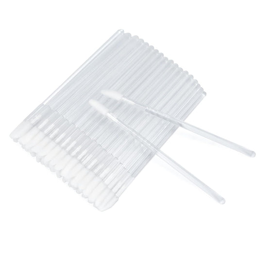 G2PLUS 200PCS Lip Gloss Applicators, Transparent Disposable Lip Brushes, Lipstick Gloss Wands Applicator Perfect Makeup Tool Kits