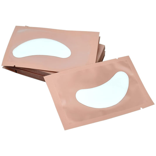 100 Pairs Under Eye Patches, Isolation Eyelash Extension Pads, Under Eye Gel Pads for Pro Salon and Individual, DIY Lashes Extension Supplies (Pink)