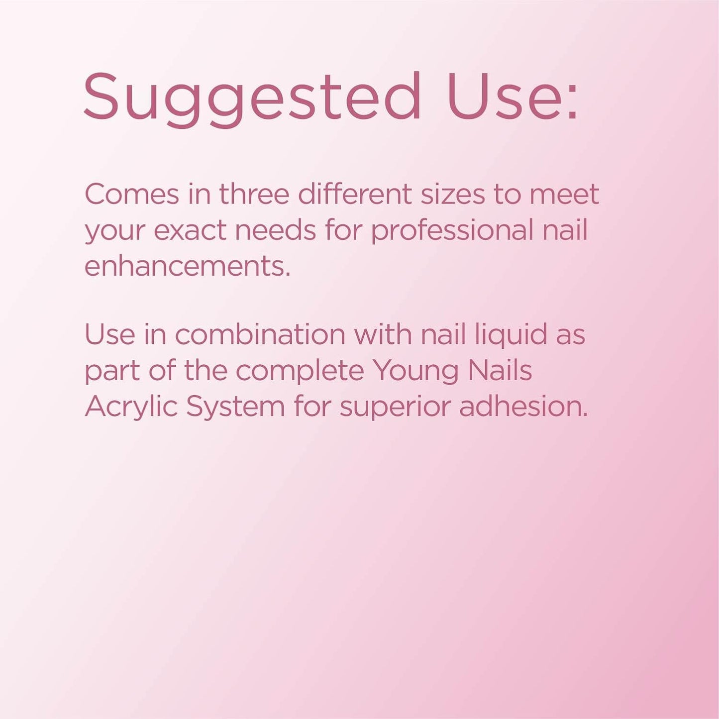 Young Nails Acrylic Cover Powder, Peach, 45 Gram