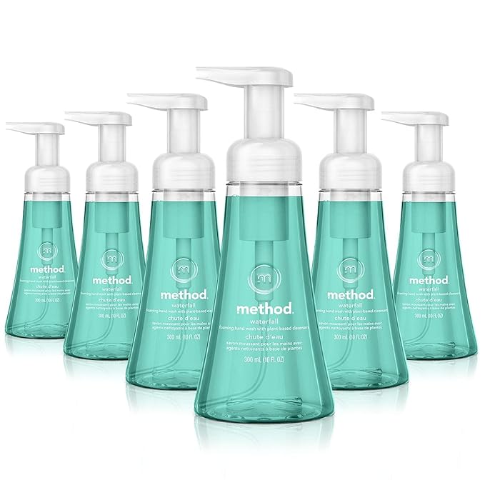 Method Foaming Hand Soap, Waterfall, Paraben and Phthalate Free, 10 fl oz (Pack of 6)